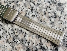 Nos Vintage Bracelet Rado Straight end piece 18mm Silver color Fit many model 7.