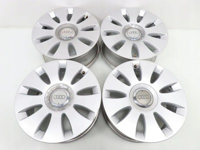 4x Alufelge 16 Zoll 7.0'' 5x112 35ET Glanz Silber 4F0601025N Audi A6 A4 Rim Wheel