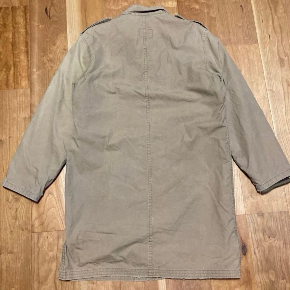 Double RL Military Trench Coat Alpaca Liner Vintage Cotton Size L Japan - Image 3 of 4