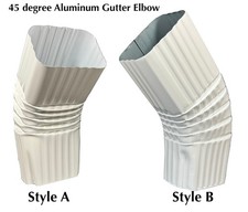 45 degree Aluminum Downspout Gutter Elbows