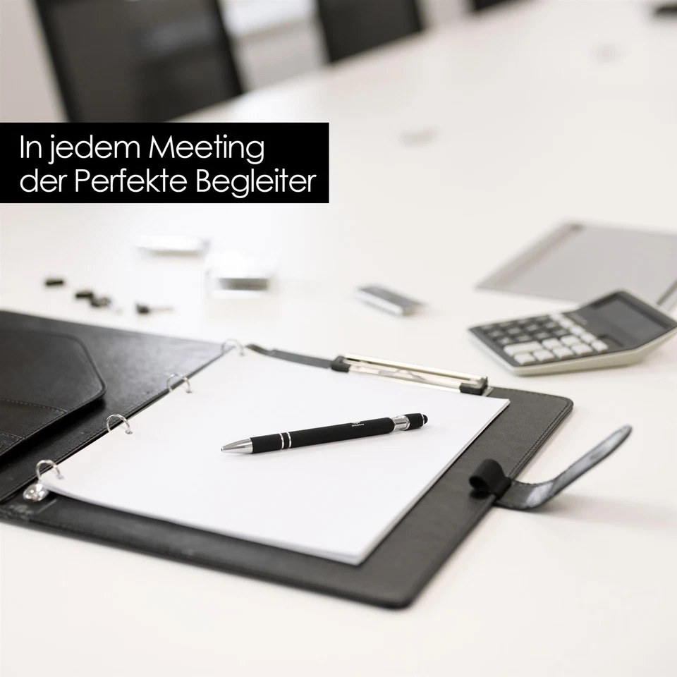 Klemmbrett A4 mit Kugelschreiber + 15 blanco A4 Block Schreibmappe Arbeitsmappe - Bild 3 von 4