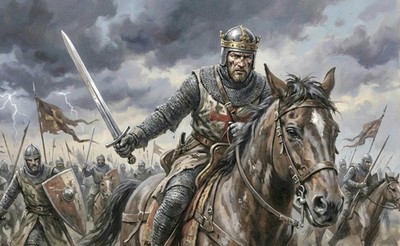 KING RICHARD THE LION HEART CRUSADES THE KNIGHTS TEMPLER  8X12 inch print.