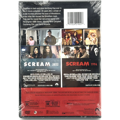 SCREAM (1996) / SCREAM (2022) 2-MOVIE COLLECTION DVD - SEALED | eBay