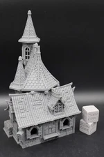 Tabletop Terrain Medieval Fantasy Magic Scroll Book Shop Dnd RPG Wargame Skirmis