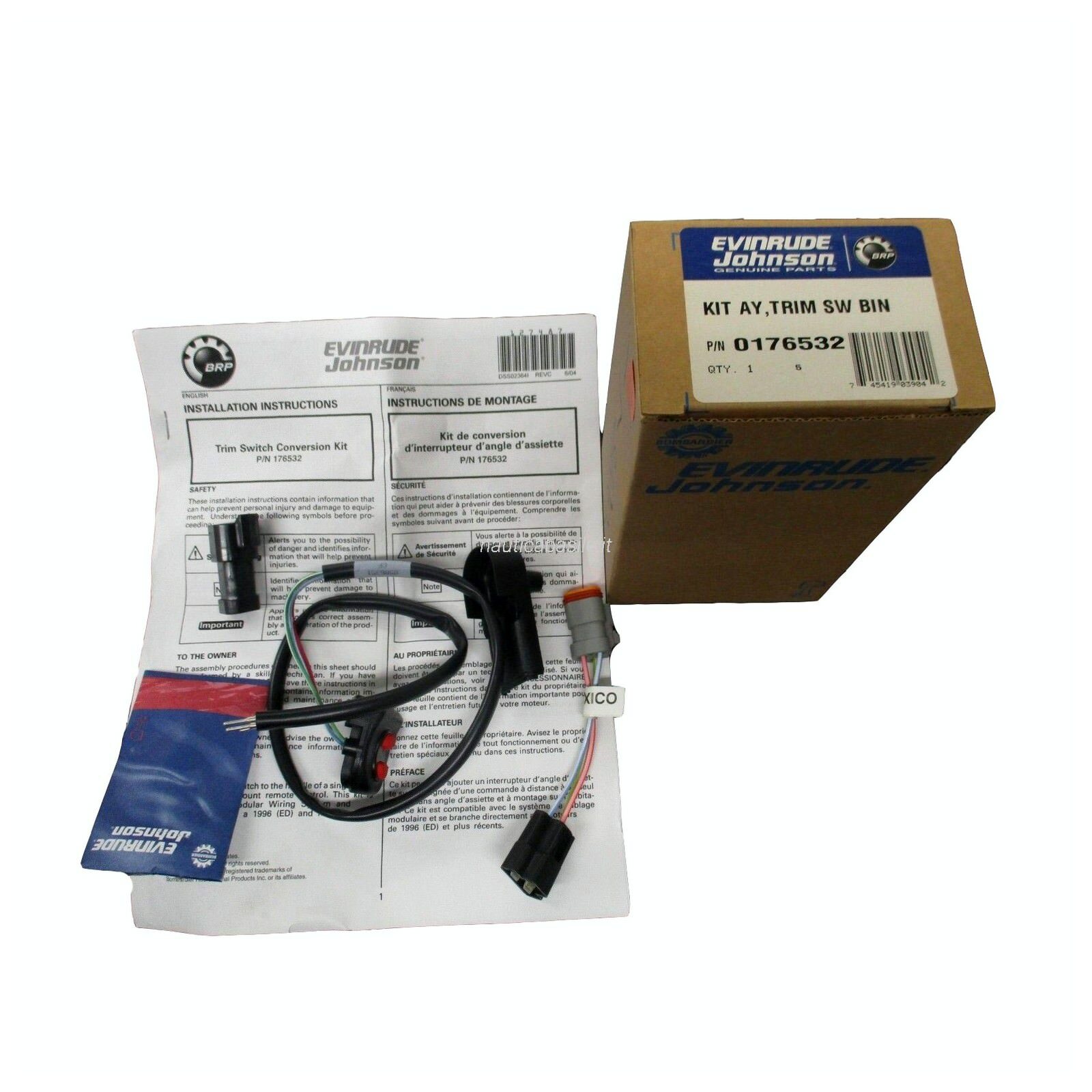 Trim Switch Conversion Kit Evinrude Johnson BRP - 1 PC - 176532 | eBay