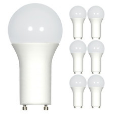 6 Pack LED Bulbs 15W 100W Dimmable A19 Twist Lock GU24 Base 4000K Cool White