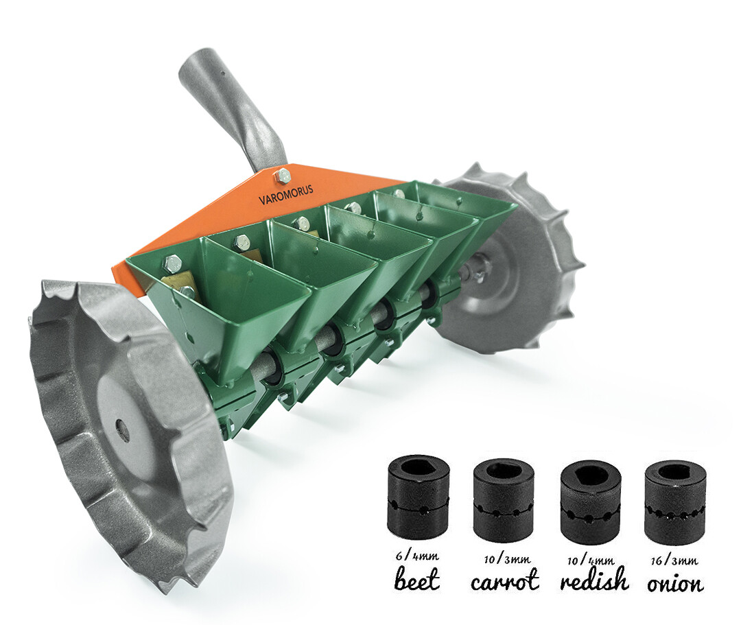 Varomorus Garden Hand Manual Seeder Row Planter sowing vegetable seeds  metal