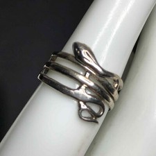 5216 Sterling silver 925 Snake wrap around ring Sz 5.5 2.3 grams