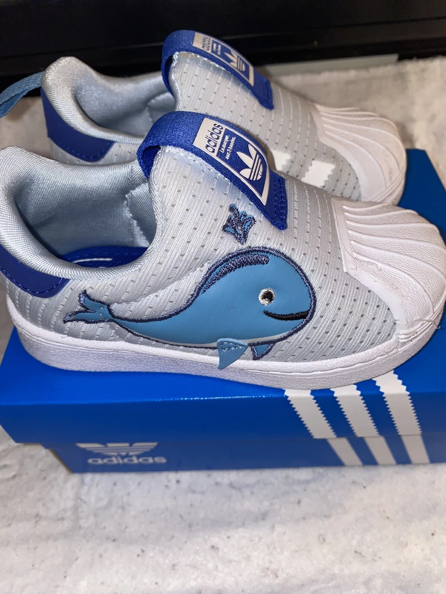 Sterkte cocaïne Auroch Adidas Superstar 360 Primeblue Toddlers FX4930 Halo Blue Shoes Baby Size 6  | eBay