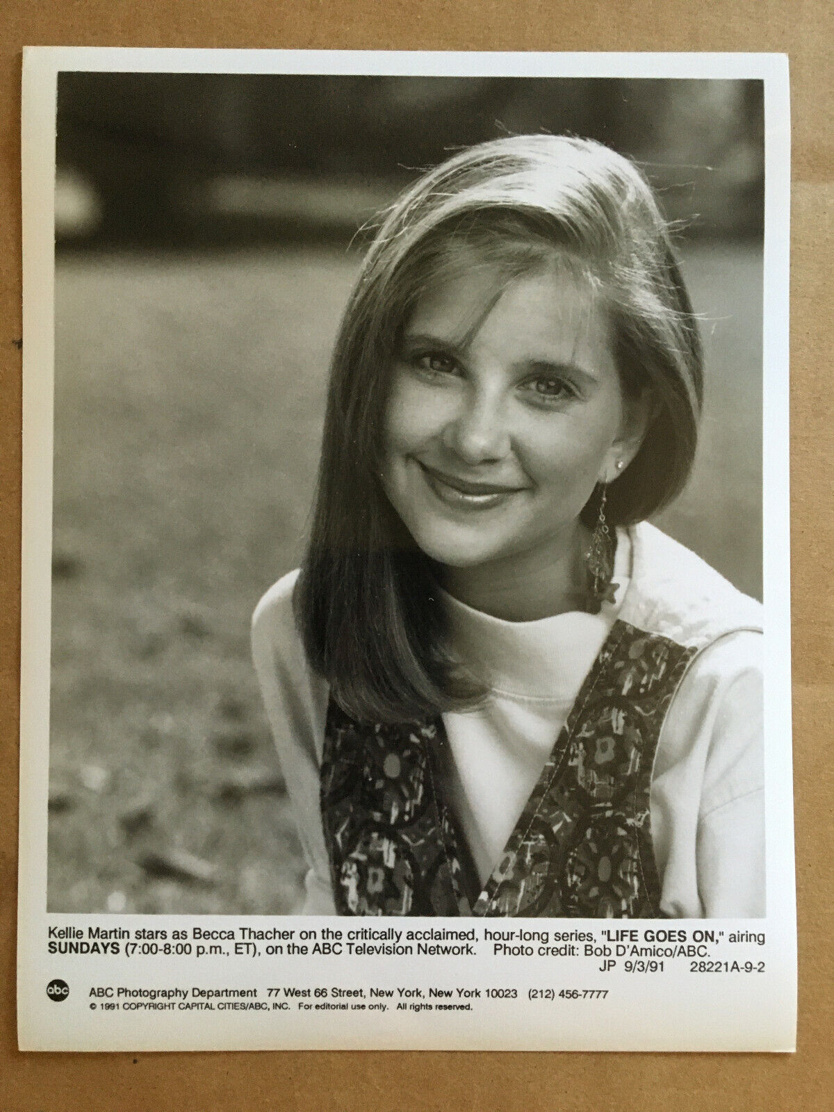 Kellie Martin 1991 Life Goes On Original Vintage Press Headshot Photo Ebay