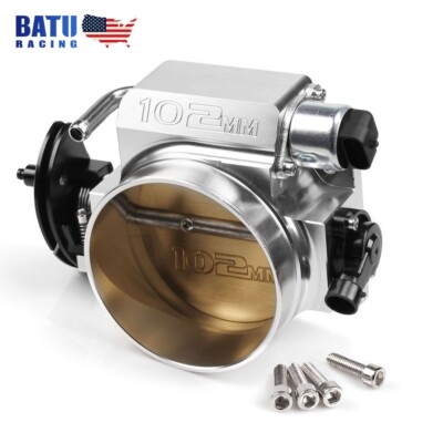 Silver 102mm Throttle Body+TPS IAC Sensor for General LS1 LS2 LS6 LS3 LS LS7 LSX