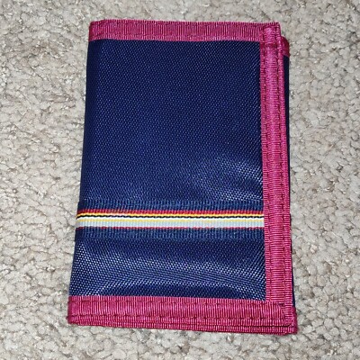 80's Throwback Retro Vinyl Tri-Fold Wallet Hook & Loop Excellent Condition - New