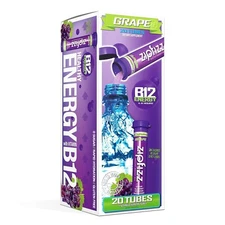 Zipfizz Healthy Energy Drink Mix Grape 20 Count Pack of