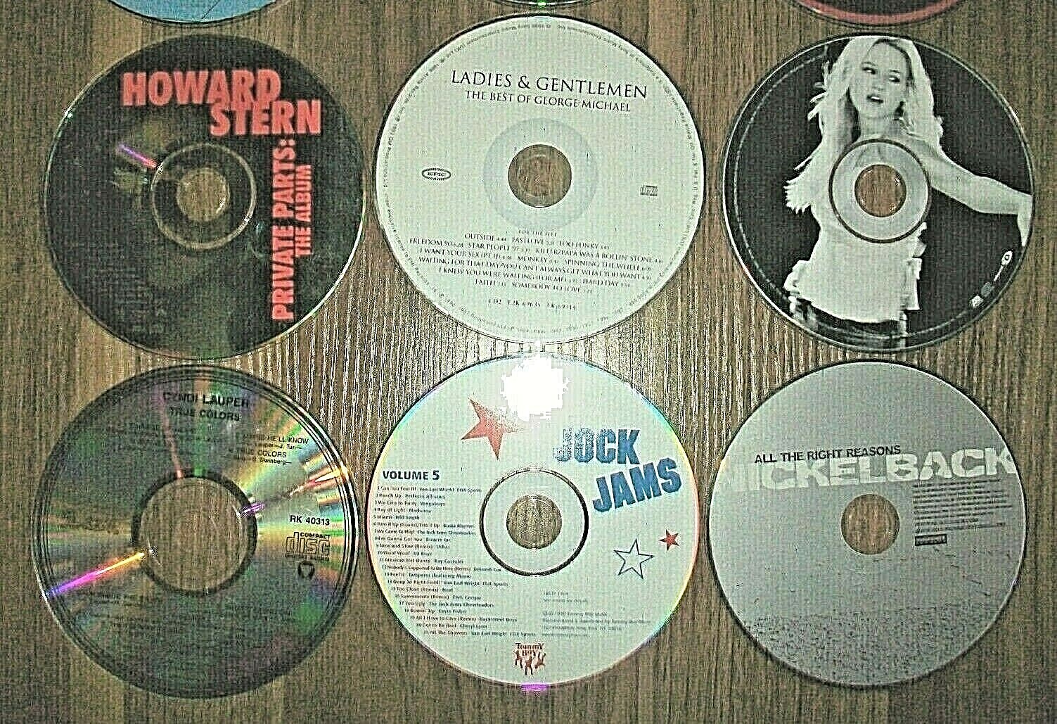Lot Of 9 Misc CDs, Nickelback, Cyndi Lauper, Howard Stern, Chad Brock, Jewel eBay