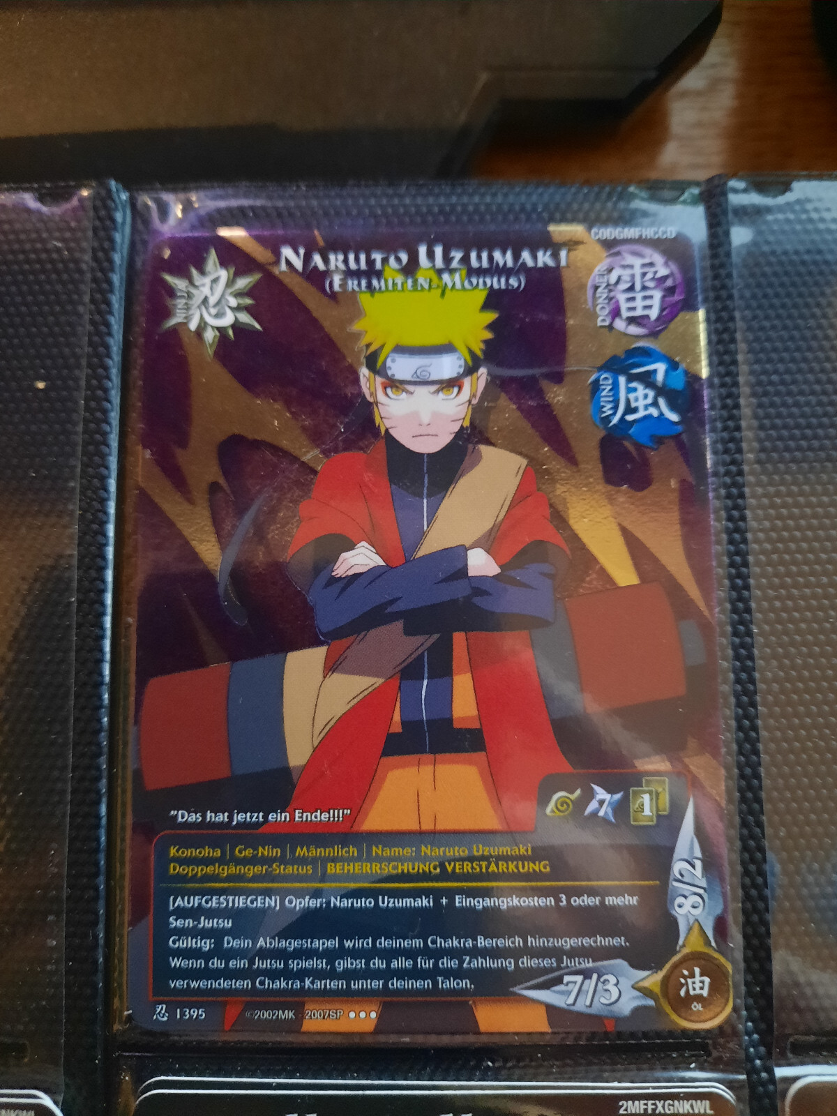 Naruto CCG Card 1395 Set 24 (Sage's Legacy) Naruto Uzumaki; Super