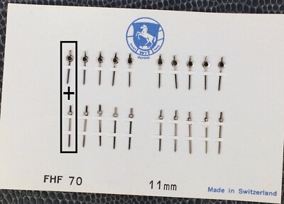 NOS New [ 1 Set = 2 hands ] FHF 70 Wit 70 / 130 Aguja Hand 11 mm Nickel Baton