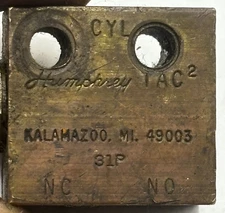 Humphrey Kalamazoo MI 49003 Pneumatic Valve🔔