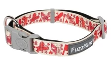 MEAT HEADS DOG COLLAR PEPPERONI BACON STEAK PREMIUM ADJUSTABLE & SAFETY LOCK