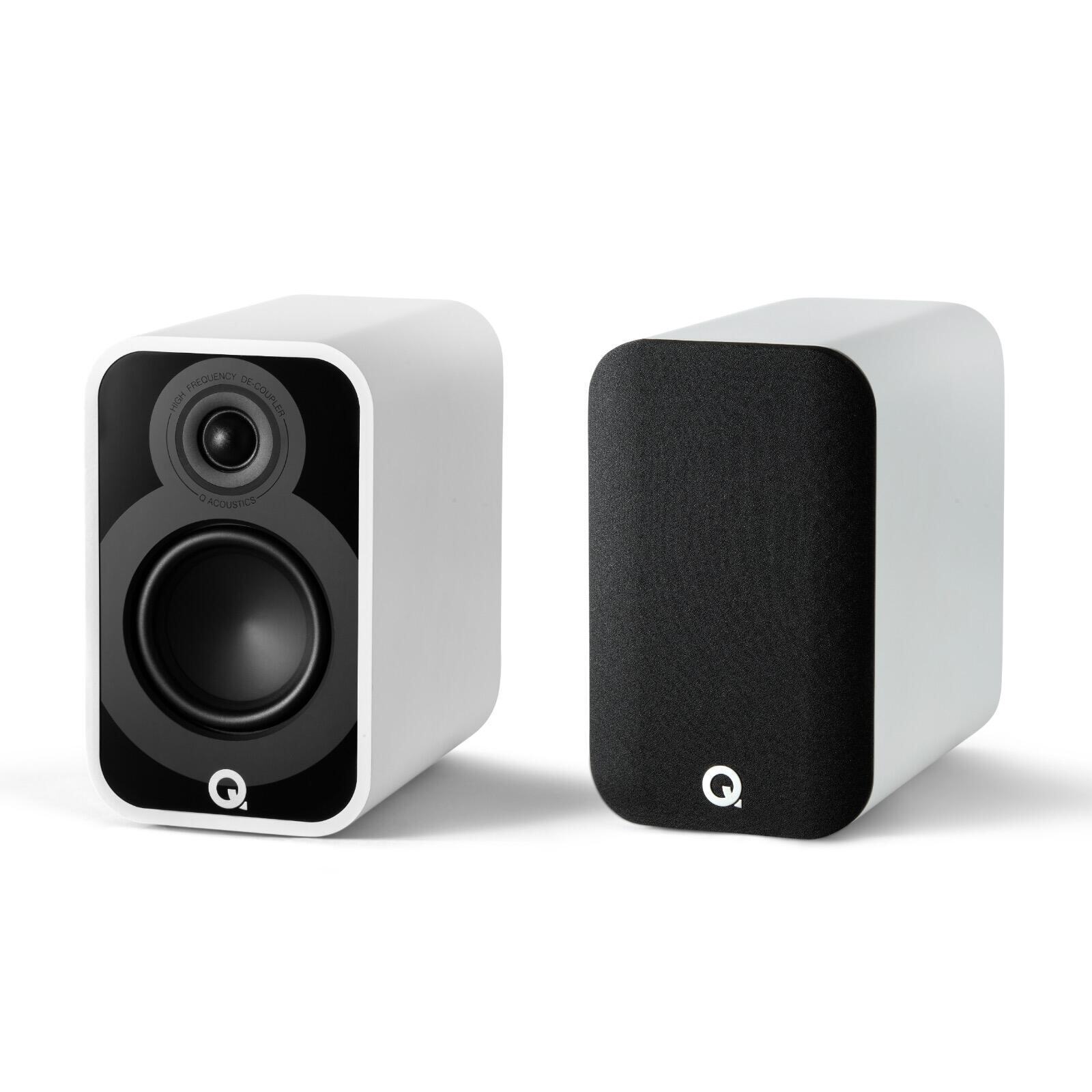 Q Acoustics 5010 Bookshelf Speakers Stand Mount 5000 Series Satin White QA5014