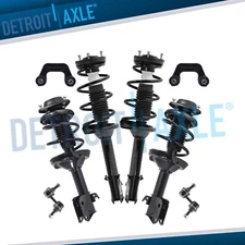 Front Rear Struts Sway Bar Suspension Kit for 2004 2005 2006 2007 Subaru Impreza