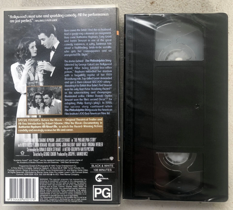 The Philadelphia Story (VHS, 1940 B&W) Video Tape is Sealed and Brand New - Image 2 of 2