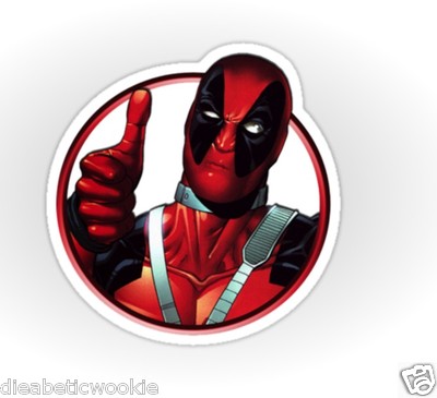 decorsfuk.co Deadpool macbook sticker - decalcomanie per macbook - vinile trasparente/migliori adesivi (4.5x4.5