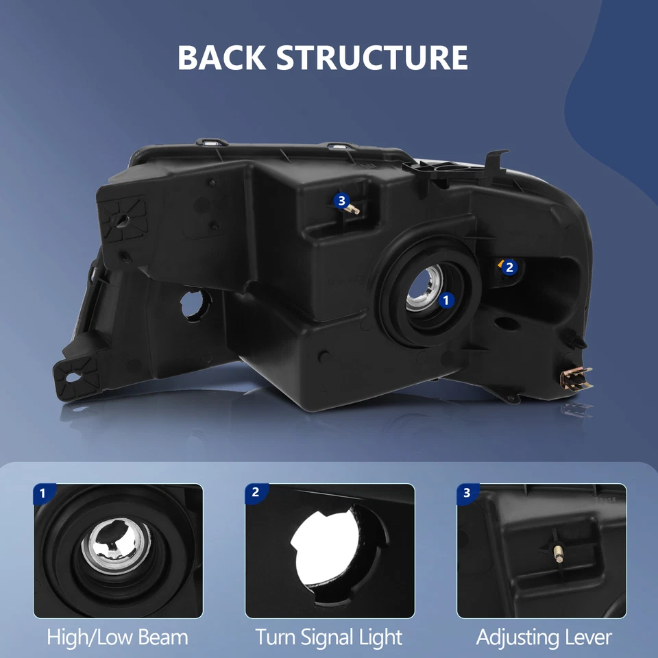 Conjunto de faros de carcasa cromada para Ford F-150 2004-2008 Foto 3 de 4