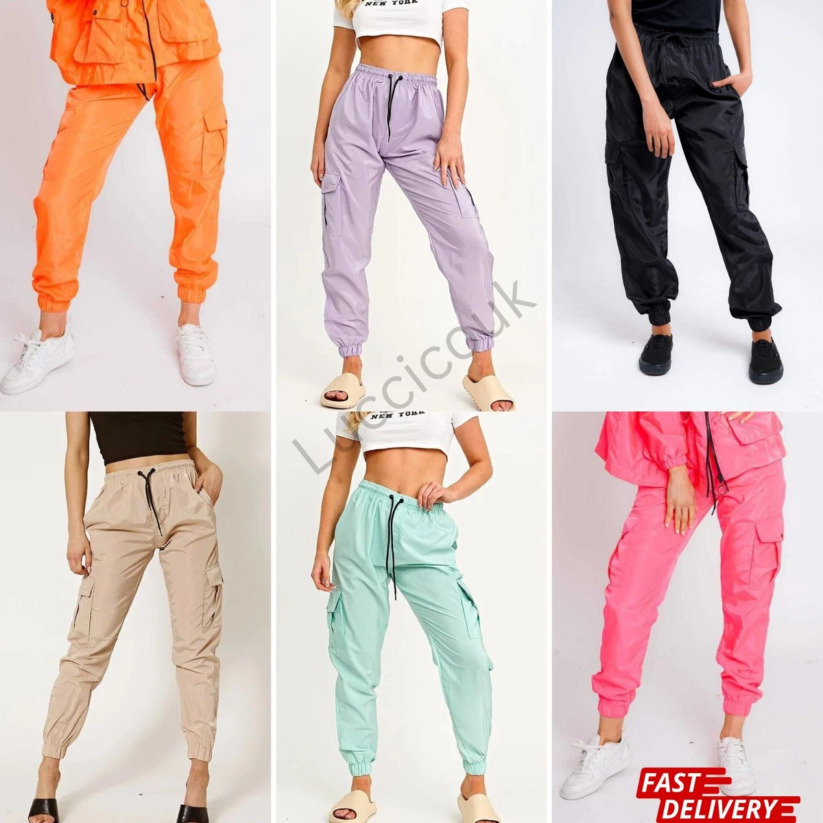 Neon shell best sale joggers
