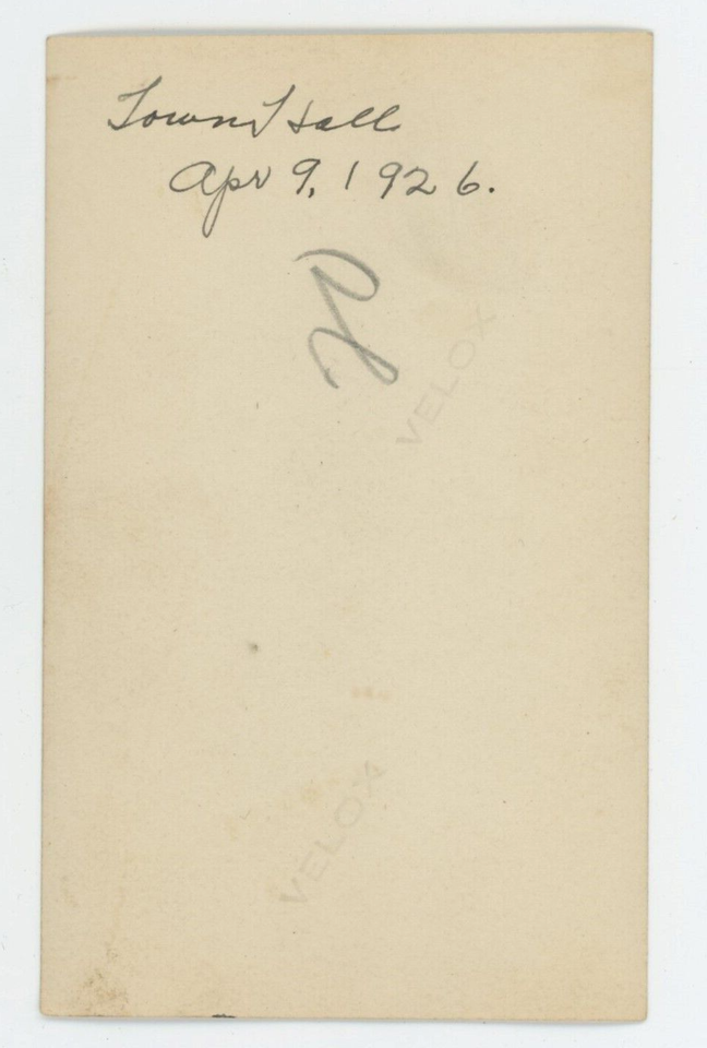 Vintage Photo Snowy History Town Hall Icy Tree Branches Ellenburg