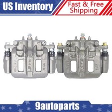 Pair Front Disc Brake Calipers w/ Bracket For...