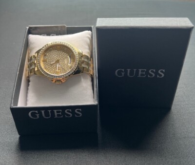 Women Wristwatch Guess Lady Comet Gw0254L2 Stainless Steel Golden Swarovski