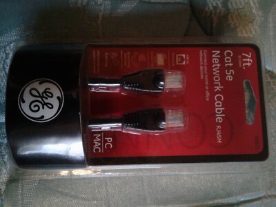 G.E. 7ft Cat 5e Network Cable RJ45M