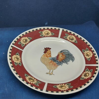 Vintage Gibson Everyday Designs Stoneware ''Country Fresh'' Round Chop Plate 