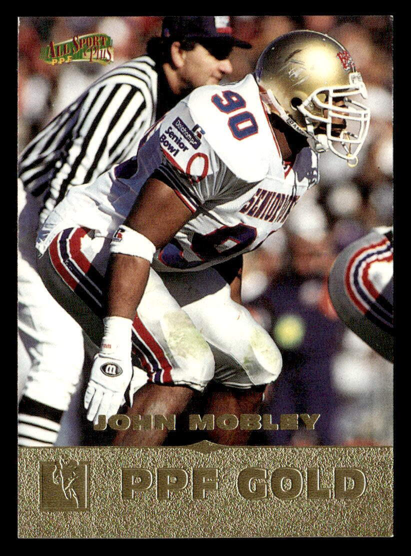 John Mobley 1996-97 Score Board All Sport PPF Gold Card #141 Denver Broncos