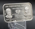 1960 John F Kennedy Richard Nixon TV debate 1oz 999 FINE Silver bar WOW!!! C5501