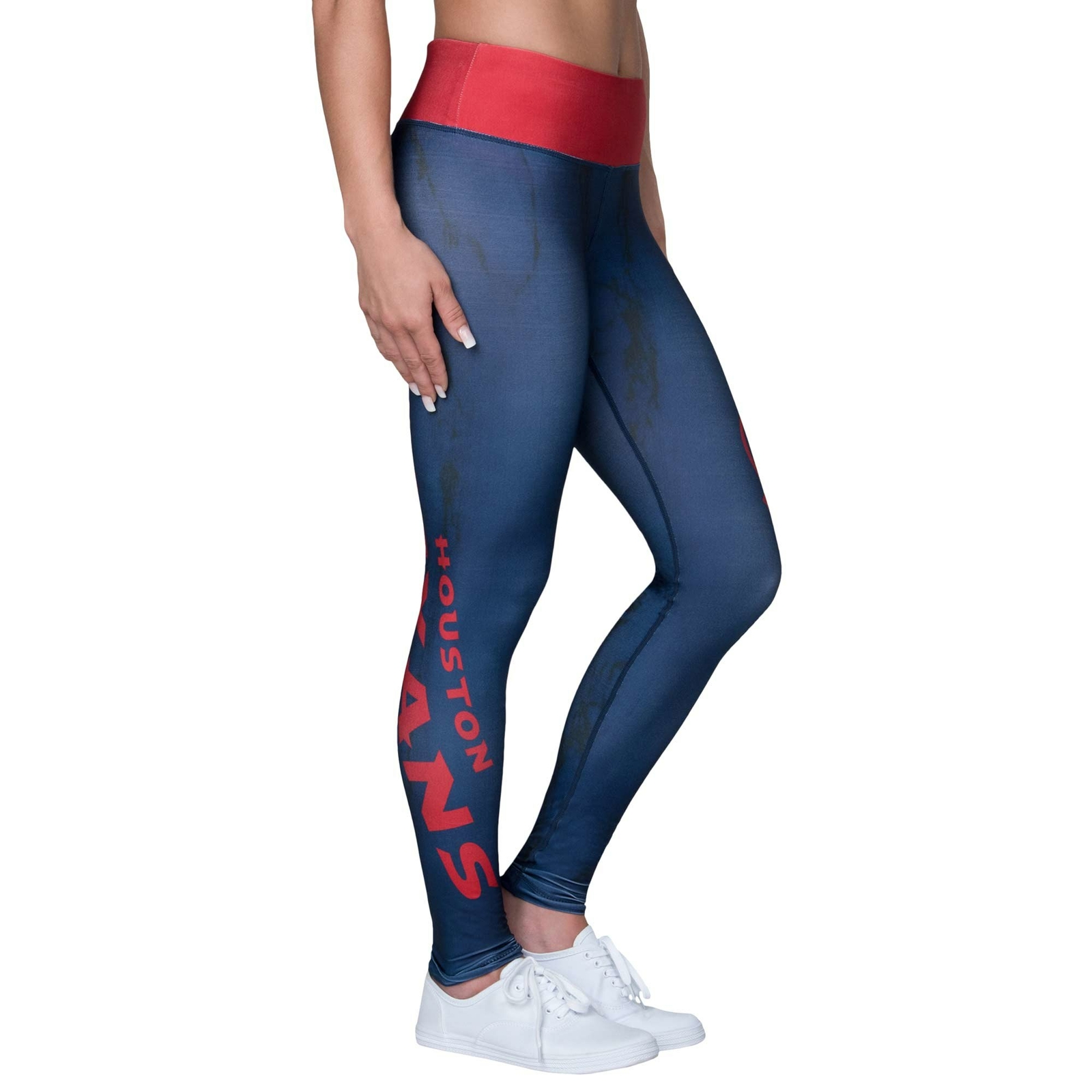 Вечные предметы коллекционирования NFL Womens Houston Texans Marble Wordmark Leggings