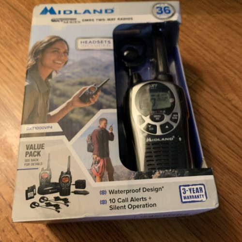 Midland GXT1000VP4 2-Pk 36-Mile 50-kanałowe radio dwukierunkowe FRS/GMRS (para) - Zdjęcie 7 z 7