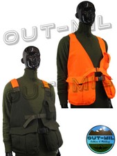 Trisacca Gilet da Caccia regolabile (Verde Militare, Arancione)