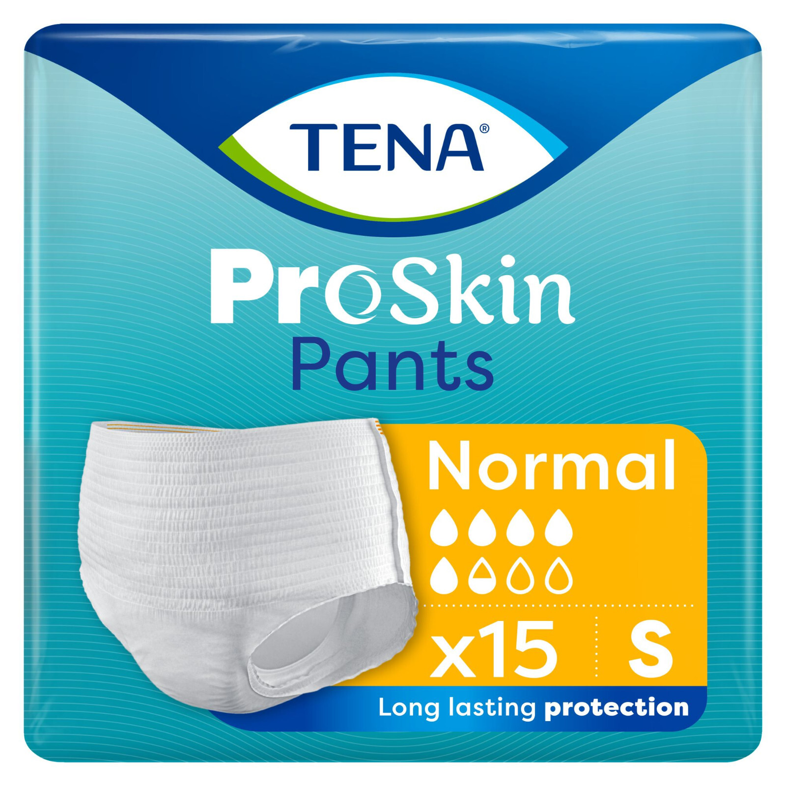 TENA Proskin Pants Normal Small Incontinence Pants - Pack of 15 - Adult Nappies
