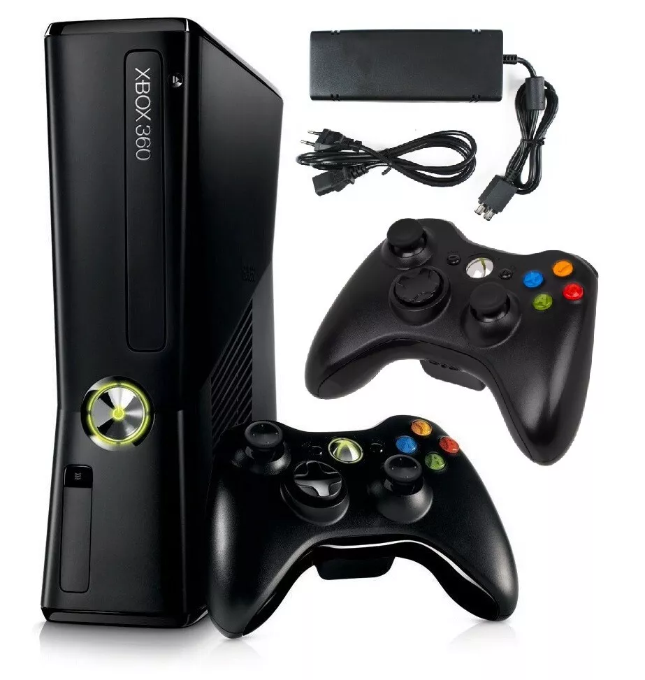 Xbox 360 Slim Desbloqueado com Dois Controles, + de 30 Jogos e Um Pendrive  com Fonte Original e Hdmi | Jogo de Computador Xbox 360 Usado 90461303 