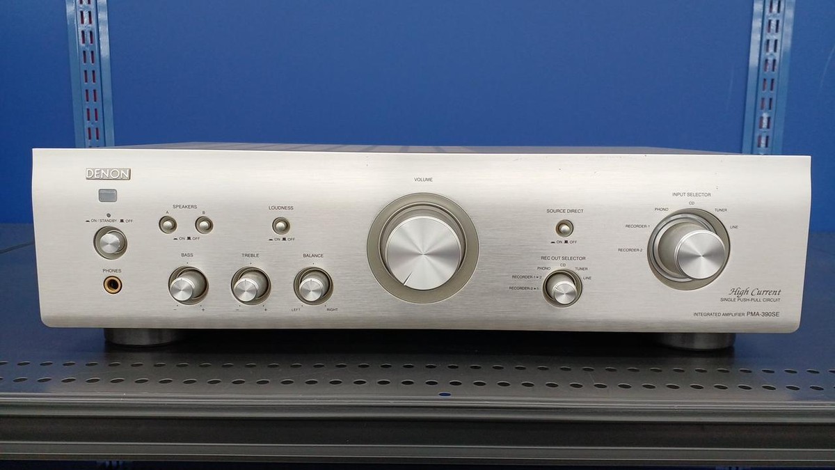 『DENON PMA-390SE』 DENON Model PMA-390SE Integrated Amplifier Silver Good