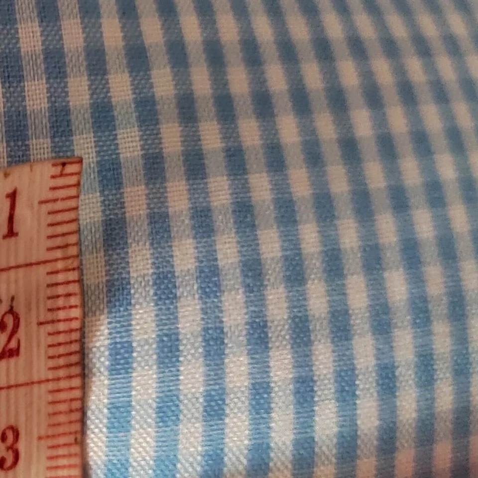 Scoth Plaid Woven Cotton Blue Fabric Famous Designer Fabric Inspired - Image 4 of 4