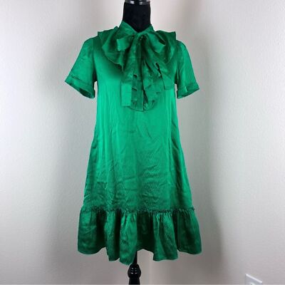 green emerald velvet dress Italian Summer Tie Neck Midi Dress Olive