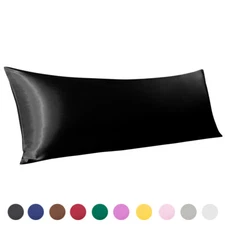 Satin Body Pillowcase For Hair and Skin Envelope Body Pillow Cover 20x54 Inches