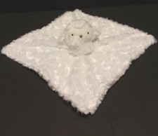 Carters 2019 Just One You White Lamb Lovey Sheep Fur Swirls Gray Stars 12"