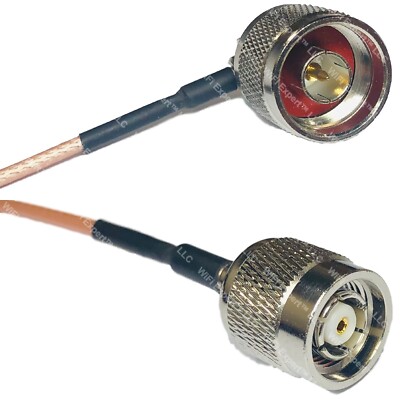 RG316 N MALE ANGLE to RP-TNC MALE RF Cable Rapid-SHIP LOT