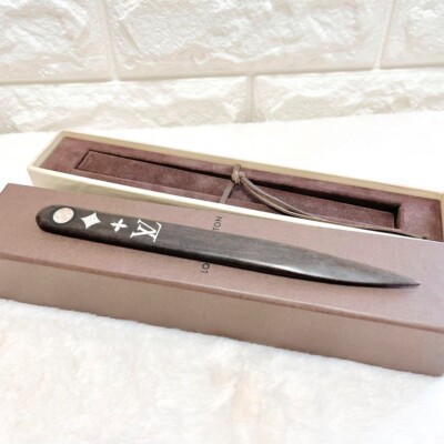 LOUIS VUITTON Wooden Paper Knife Letter Opener Novelty VIP ONLY