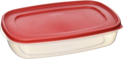 Rubbermaid 687965439399 Plastic Easy Find Lid Food Storage 2-Pack, Clear 
