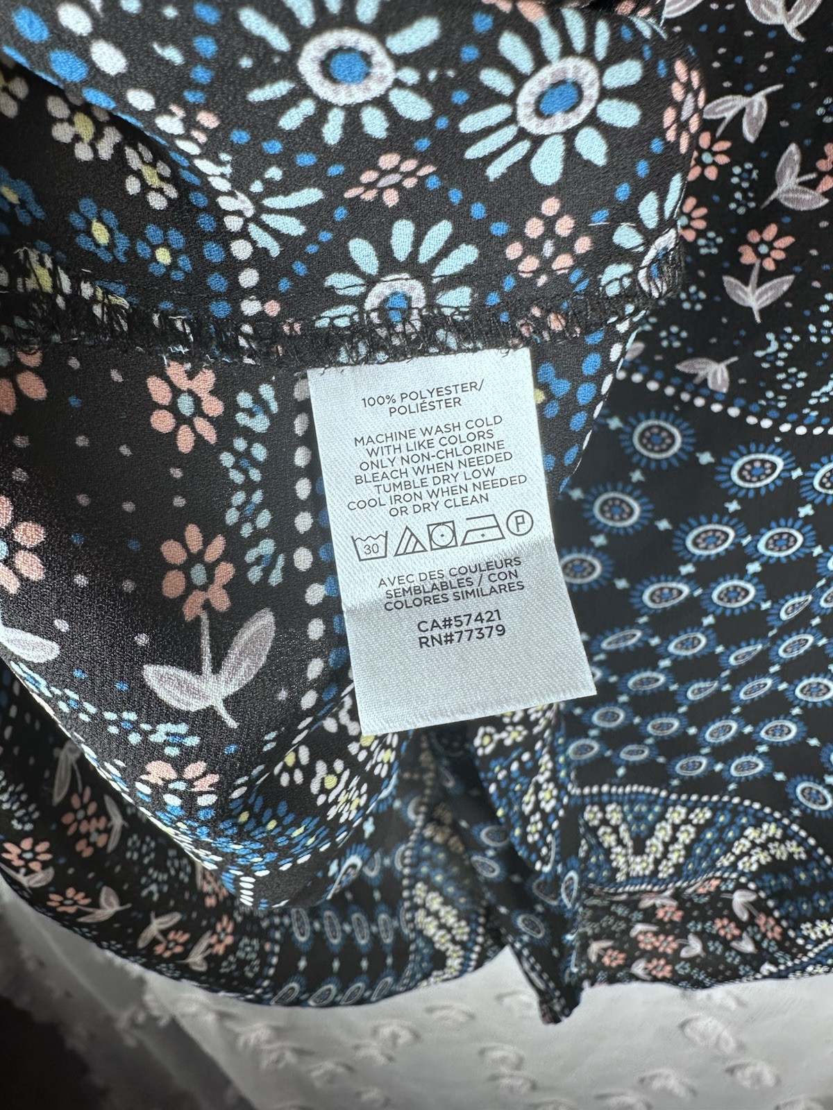 LOFT Women’s Multicolor Floral Patchwork Blouse S… - image 11