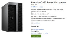 Dell Precision 7960 Tower - T7960 Workstation w/ W9-3495x